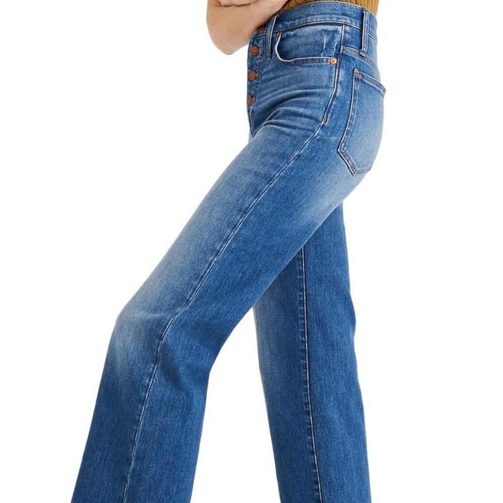 Madewell Slim Wide Leg Cropped Jeans Olympia Wash_5